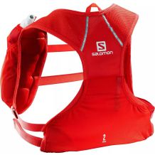 Plecak biegowy kamizelka Salomon Agile 2 Set Fiery Red