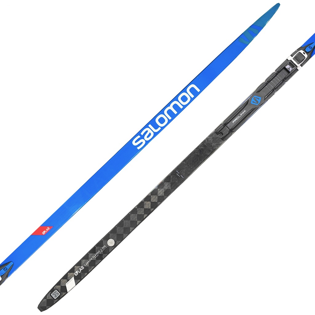 SALOMON S/LAB CARBON CLASSIC SOFT UNIVERSAL POTESTOWE NARTY BIEGOWE Z WIĄZANIAMI DŁUGOŚĆ 196 CM <is>
