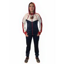 NOWY DAMSKI DRES TRENINGOWY BENGER TRAINING SUIT NAVY RED ROZMIAR 42 