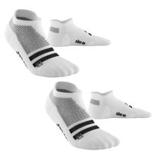 SKARPETY CEP TRAINING COMPRESSION NO SHOW SOCKS WHITE 2-PACK ROZMIAR  XS (34-37) UNISEX