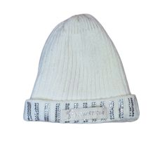 NOWA CZAPKA ZIMOWA SKI AUSTRIA BEANIE OFFWHITE/SILVER WEŁNA