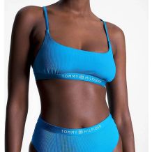 STANIK KĄPIELOWY TOMMY HILFIGER BRALETTE SHOCKIND BLUE ROZMIAR XS