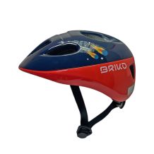 Nowy kask rowerowy Briko Fury Shiny Orange Burst Blue, rozmiar S/M/54-56 cm