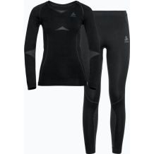 NOWY DAMSKI ZESTAW TERMOAKTYWNY KOSZULKA + SPODNIE ODLO FUNDAMENTALS PERFORMANCE WARM BLACK ROZMIAR XL