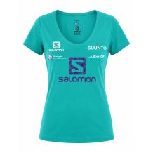 Nowa damska koszulka Salomon Daisy Logo Cotton, rozmiar XS