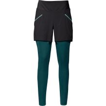NOWE DAMSKIE SPODNIE VAUDE WOMEN CRANA ZO PANTS BLACK/DARK PETROL ROZMIAR 42/L