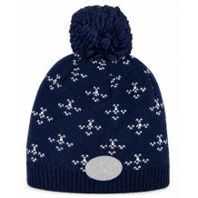 NOWA CZAPKA ZIMOWA SKI AUSTRIA POMPON BEANIE NAVY WEŁNA
