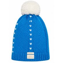 NOWA CZAPKA ZIMOWA SKI AUSTRIA POMPON BEANIE TURQUOISE/WHITE WEŁNA