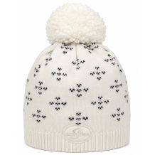 NOWA CZAPKA ZIMOWA SKI AUSTRIA POMPON BEANIE OFFWHITE/BLACK WEŁNA