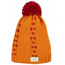 NOWA CZAPKA ZIMOWA SKI AUSTRIA POMPON BEANIE ORANGE/RED WEŁNA