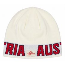 NOWA CZAPKA ZIMOWA SKI AUSTRIA OFFWHITE WEŁNA