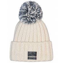 NOWA CZAPKA ZIMOWA SKI AUSTRIA POMPON BEANIE BEIGE/GRAY WEŁNA