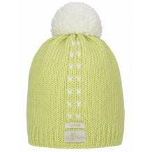 NOWA CZAPKA ZIMOWA SKI AUSTRIA POMPON BEANIE LEMON CAKE/WHITE WEŁNA