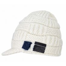 NOWA CZAPKA ZIMOWA Z DASZKIEM SKI AUSTRIA OFFWHITE WEŁNA