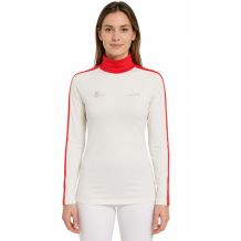 Nowa damska bluzka golf Ski Austria White Red, rozmiar L