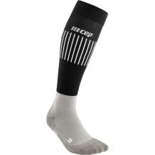DAMSKIE SKARPETY CEP ULTRALIGHT SKI TALL V2 BLACK/GREY ROZMIAR IV MERINO