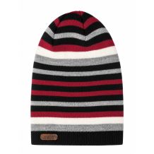 NOWA DZIECIĘCA CZAPKA ARECO BEANIE BLACK STRIPES