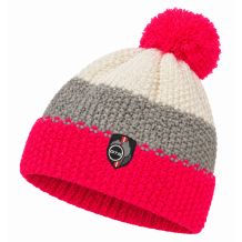 NOWA CZAPKA GTS BEANIE CORN KNIT 3 STRIPES NEON PINK 