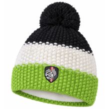 NOWA CZAPKA GTS BEANIE CORN KNIT 3 STRIPES NEON GREEN