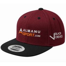 Nowa czapka z daszkiem Black Crevice Classic Snapback Maroon Black