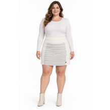 NOWA SPÓDNICA TORSTAI LUHTA ROUEN V OFFWHITE/LIGHT GREY ROZMIAR L
