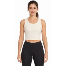 NOWY DAMSKI TOP SPORTOWY 4F BEIGE/CREME ROZMIAR XL