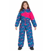 NOWY DZIECIĘCY KOMBINEZON ZIMOWY BENGER LENI TURQUOISE/PINK ROZMIAR 122/128