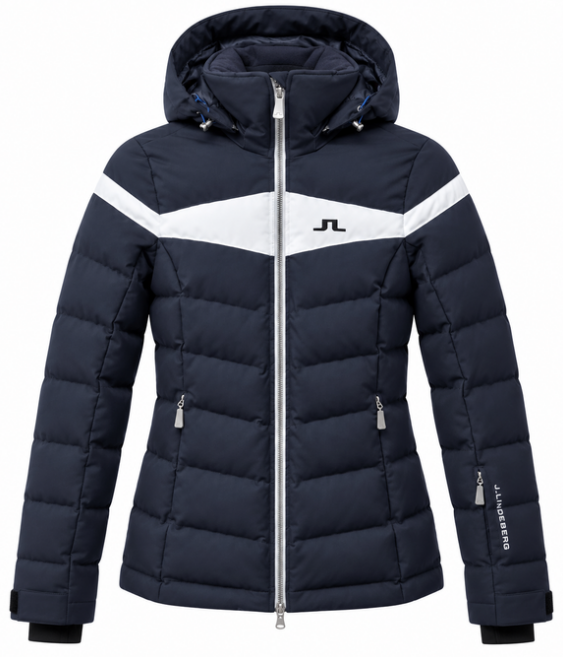 NOWA DAMSKA KURTKA J.LINDEBERG W CRILLON DOWN BLACK ROZMIAR 20K XS