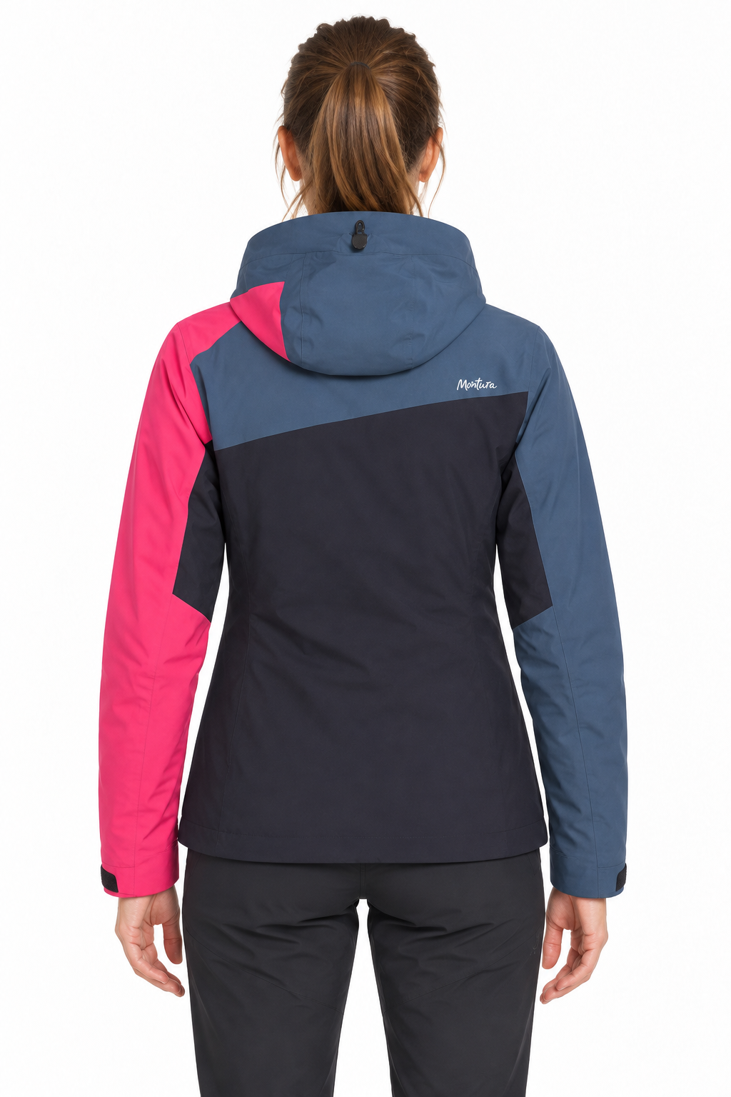 NOWA DAMSKA KURTKA MONTURA SKI COLOR PERTEX JACKET BLACK/ROSE/STEEL BLUE ROZMIAR S