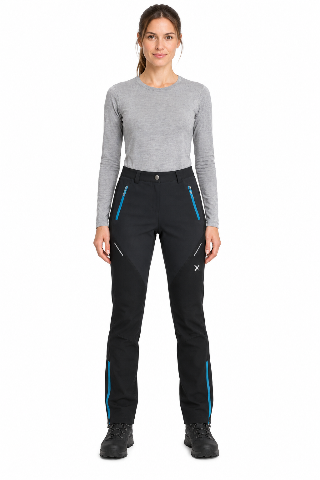 NOWE DAMSKIE SPODNIE TREKKINGOWE MONTURA PRESANELLA PANT BLACK ROZMIAR XS