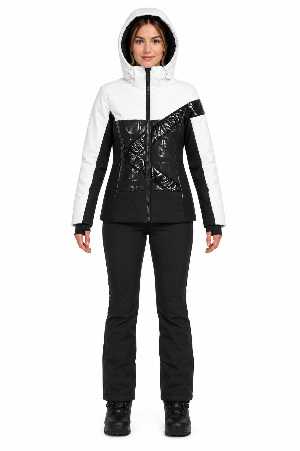 NOWA DAMSKA KURTKA NARCIARSKA SPORTALM IRONIC JACKET WHITE/BLACK ROZMIAR 36