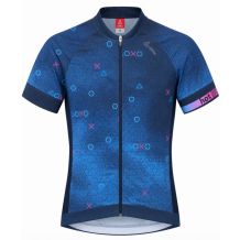 Nowa koszulka rowerowa Loffler Bike Shirt AXO Dark Blue, rozmiar 44/XL