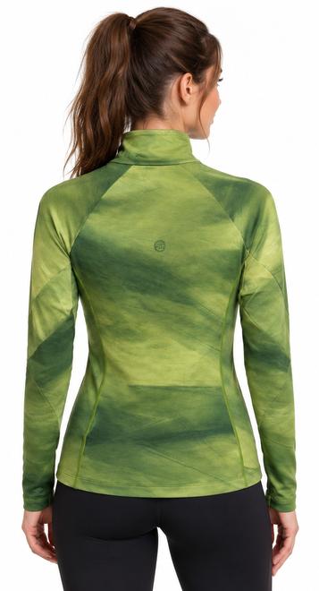 NOWA DAMSKA BLUZA NARCIARSKA/MIDLAYER MOUNTAIN FORCE AROSA PRINT MOSS/MULTI ROZMIAR 40