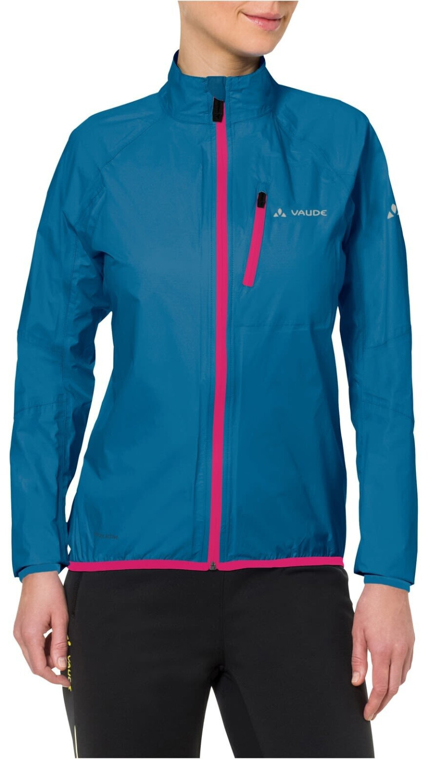NOWA DAMSKA KURTKA VAUDE DROP III RAIN JACKET KING/PINK ROZMIAR 36/XS