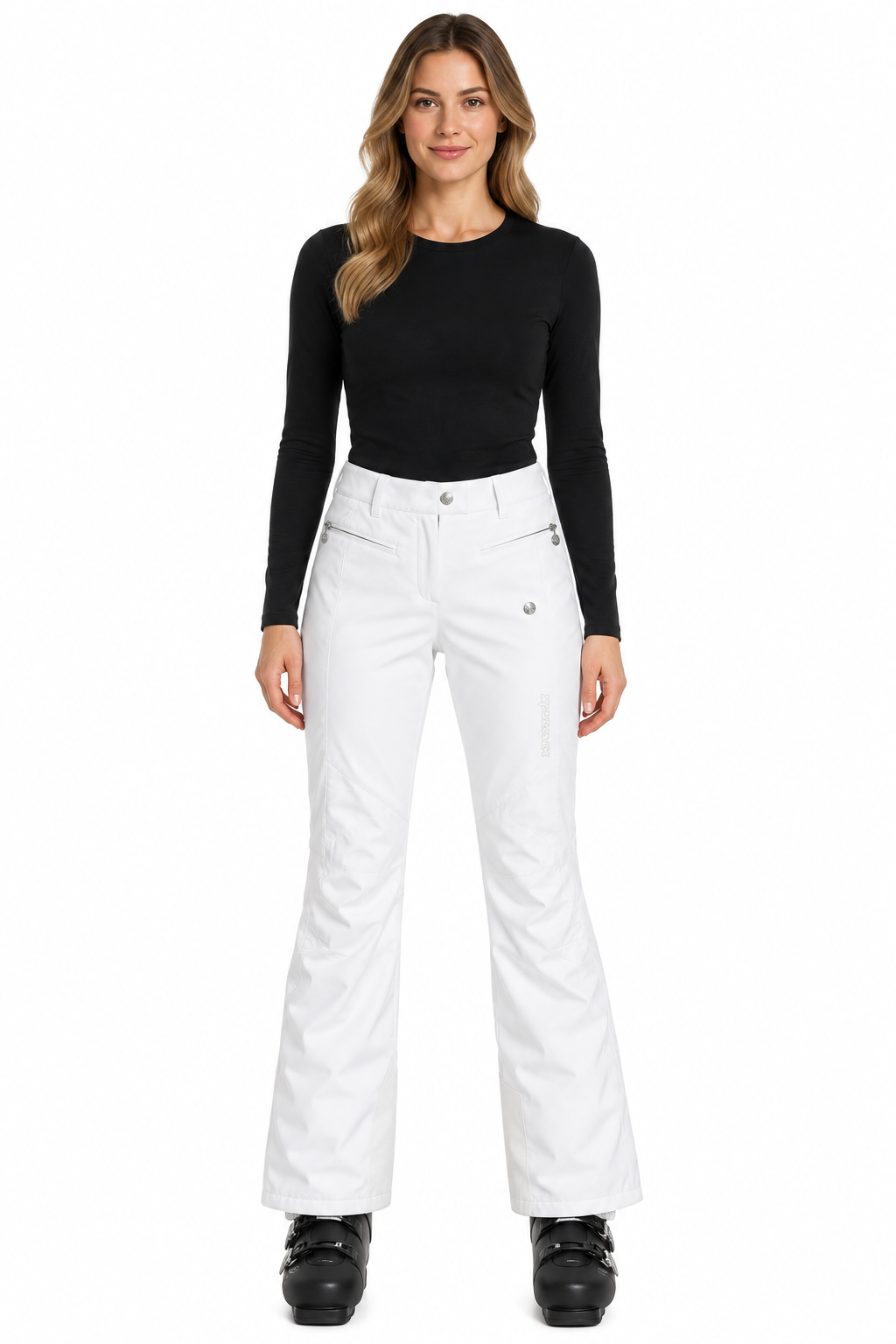 NOWE DAMSKIE SPODNIE NARCIARSKIE SPORTALM KITZBUHEL BIRD PANT WHITE ROZMIAR 42