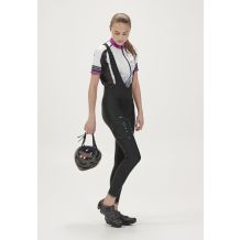 NOWE DAMSKIE SPODNIE ROWEROWE NA SZELKACH ENDURANCE JAYNE W LONG BLACK ROZMIAR 42