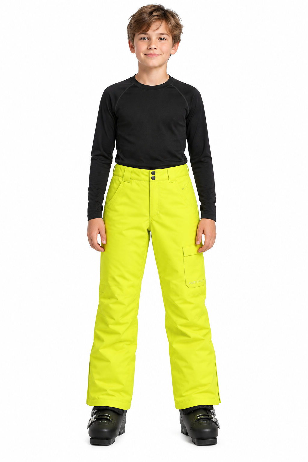 NOWE MŁODZIEŻOWE SPODNIE FIREFLY TANNER PANT YELLOW ROZMIAR 152cm