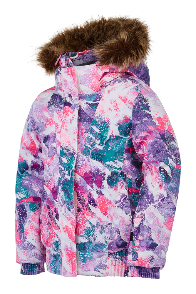 NOWA DZIEWCZĘCA KURTKA SPYDER BITSY LOLA DOWNHILL DOTS PRINT ROZMIAR 4 (NA 100CM)