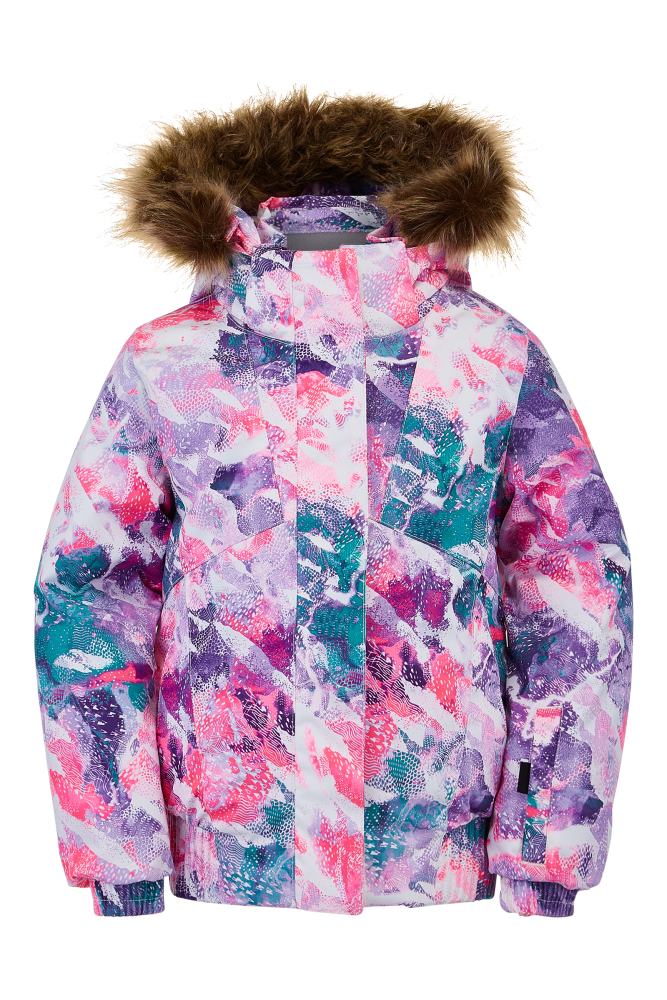NOWA DZIEWCZĘCA KURTKA SPYDER BITSY LOLA DOWNHILL DOTS PRINT ROZMIAR 4 (NA 100CM)