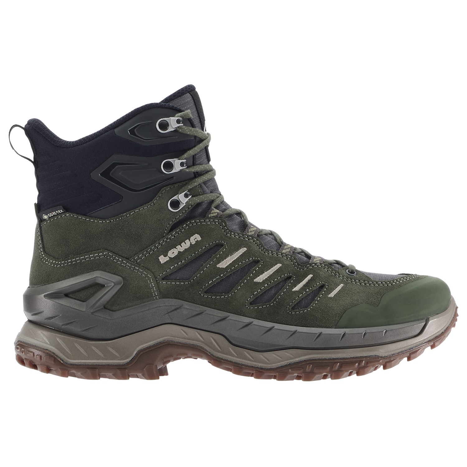 NOWE MĘSKIE BUTY LOWA INNOVO GTX MID OLIVE/DARK GREY ROZMIAR 42/MP 265MM