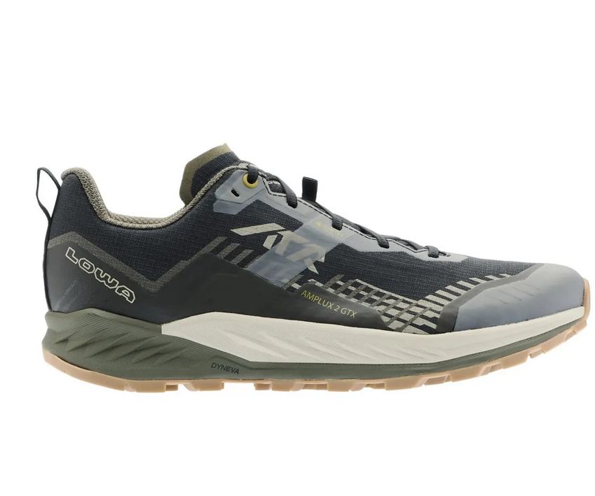 NOWE MĘSKIE BUTY TRAILRUNNING LOWA AMPLUX 2 GTX BLACK/OLIVE ROZMIAR 42/MP 265MM