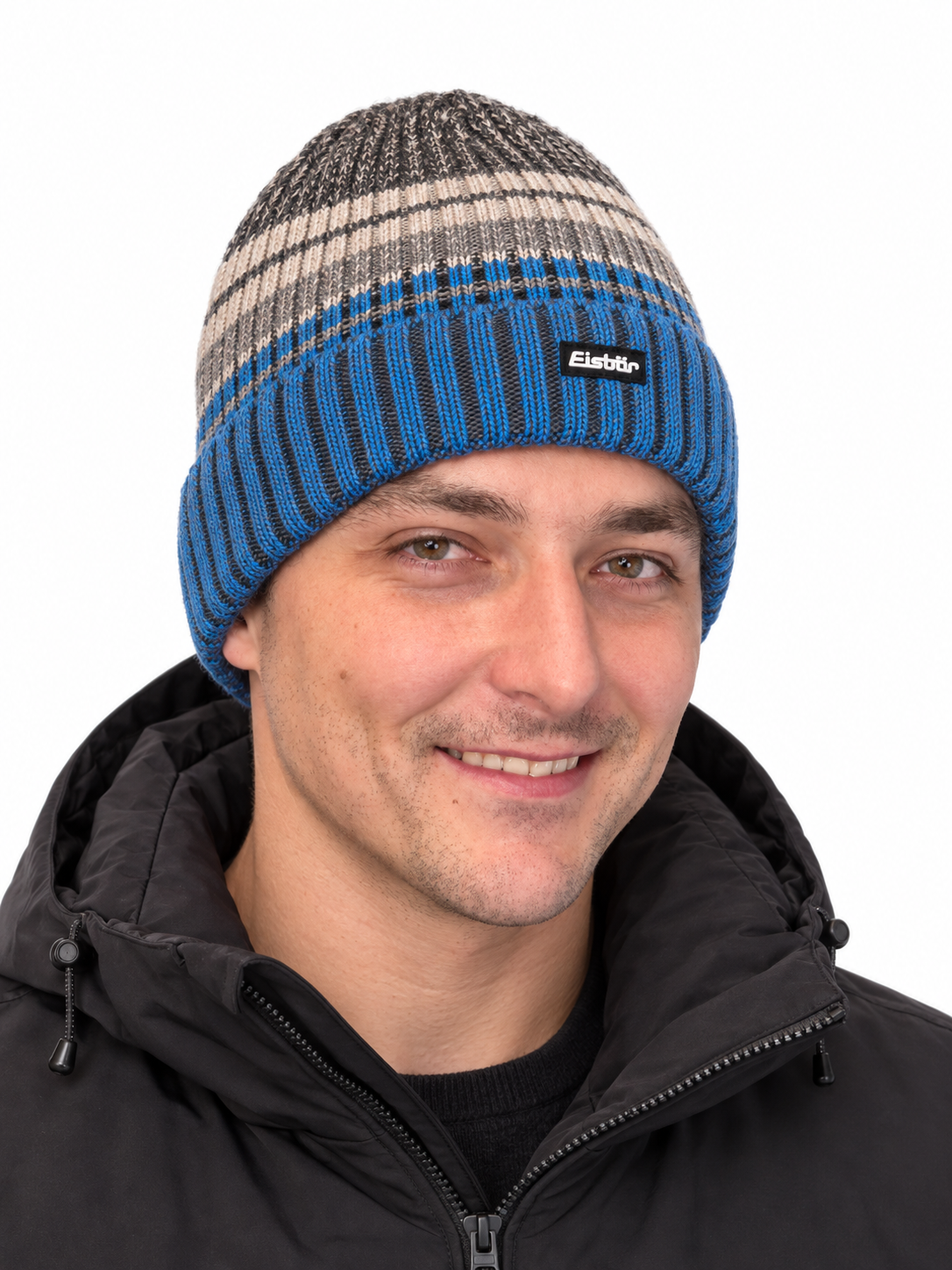 NOWA CZAPKA EISBAR RIKA OS BLUE/ANTHRACITE - MERINO