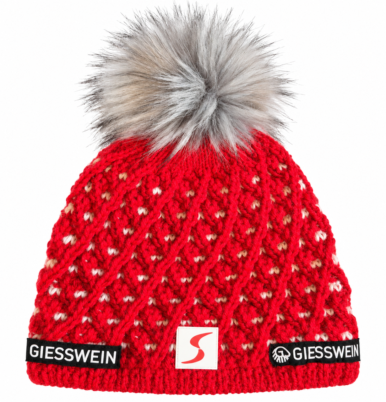 NOWA DAMSKA CZAPKA EISBAR GIESSWEIN SKI AUSTRIA ALPLIHORN BEANIE RED MERINO