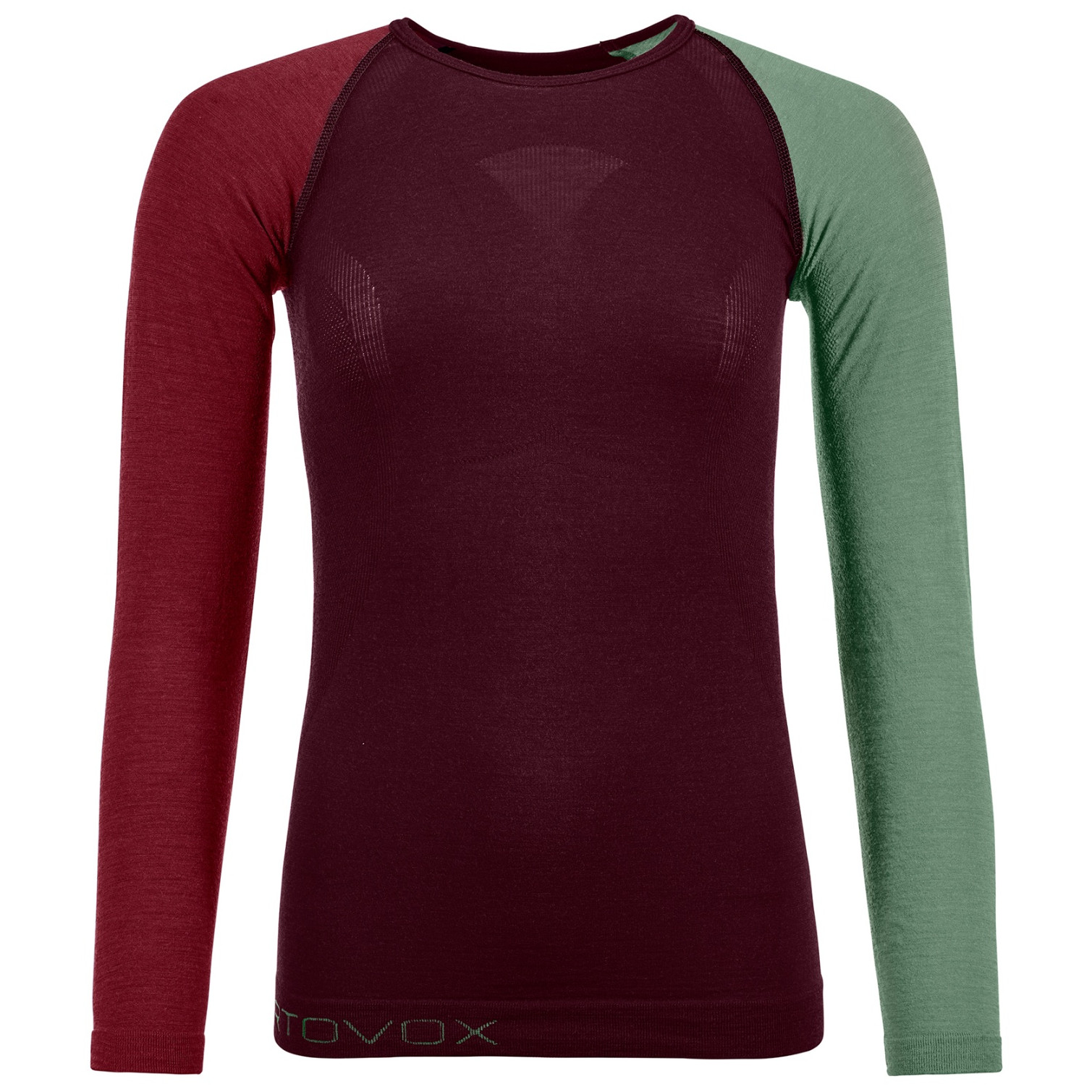 NOWA DAMSKA KOSZULKA TERMOAKTYWNA ORTOVOX 120 MERINO COMPETITION LIGHT LS DARK WINE ROZMIAR XL