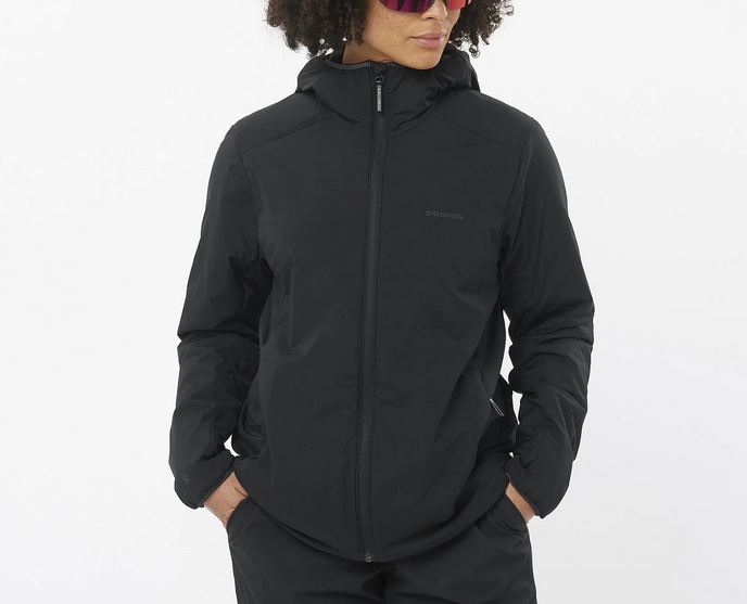 NOWA DAMSKA KURTKA SALOMON MOUNTAIN FLEX JACKET HD W DEEP BLACK ROZMIAR M