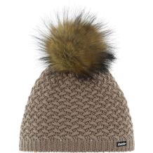 NOWA DAMSKA CZAPKA EISBAR SHANITA LUX CRYSTAL BEANIE BEIGE MERINO