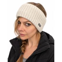 NOWA OPASKA EISBAR GRANIA HEADBAND WHITE/SILVER - 50% MERINO