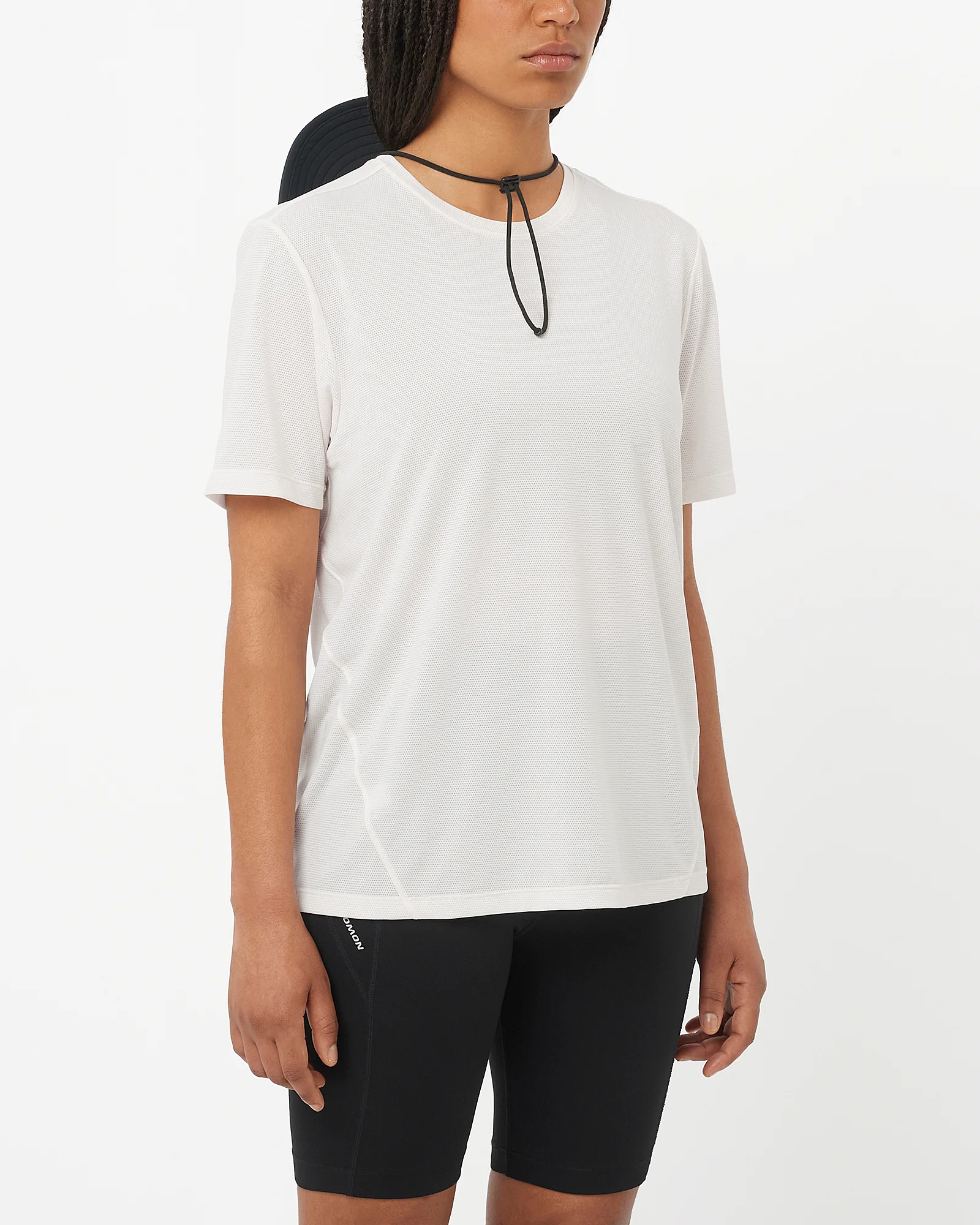 SALOMON SHAKEOUT CORE SS TEE W WHISPER WHITE NOWA DAMSKA KOSZULKA SPORTOWA ROZMIAR M <is>