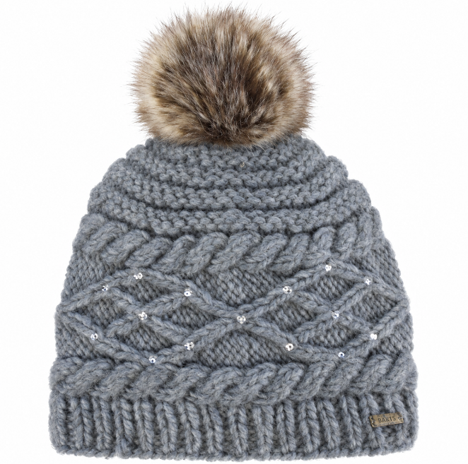 NOWA DAMSKA CZAPKA BARTS CLAIRE BEANIE GREY