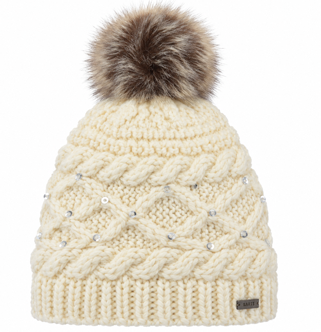 NOWA DZIEWCZĘCA CZAPKA BARTS CLAIRE BEANIE GIRLS CREAM